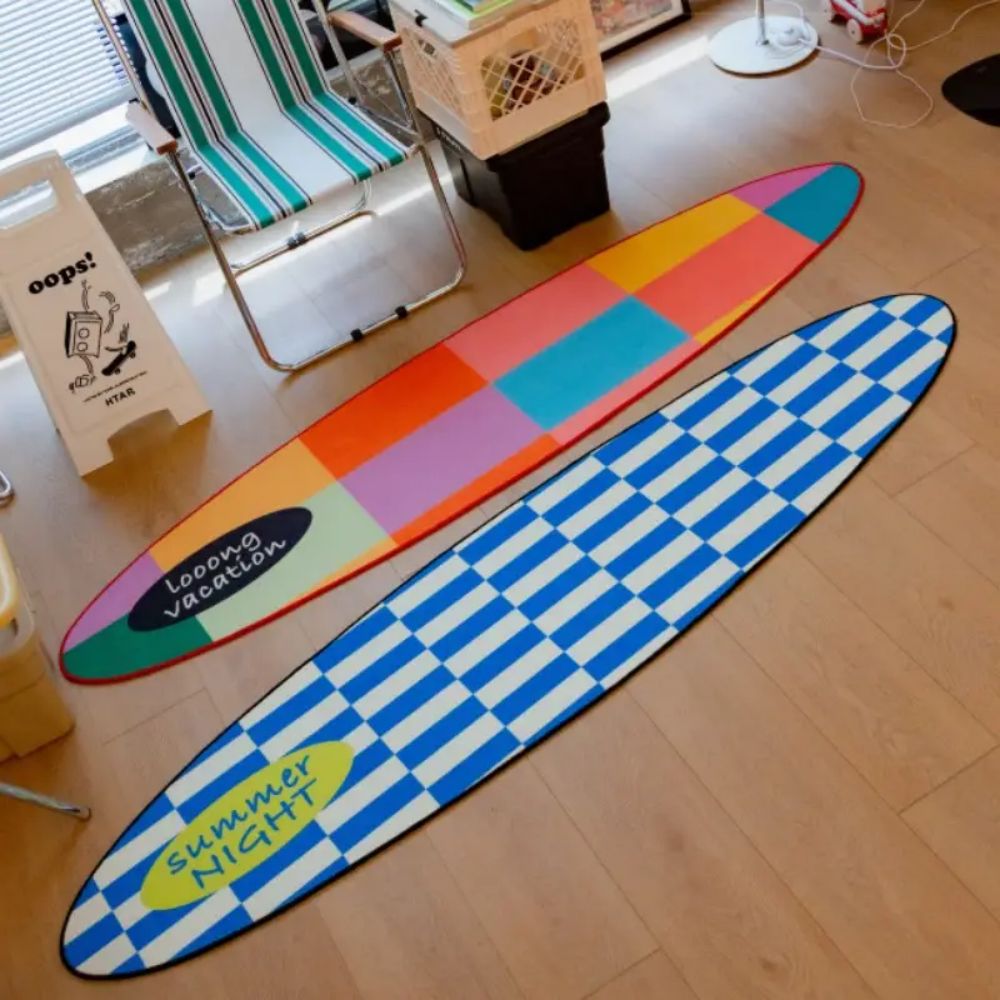 Home Bathroom Door Design - VIKAMA-alfombra de tabla de surf de