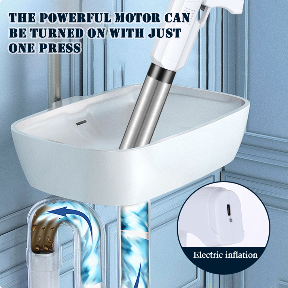 Plunger Toilet - Potente émbolo de inodoro eléctrico, desbloqueador