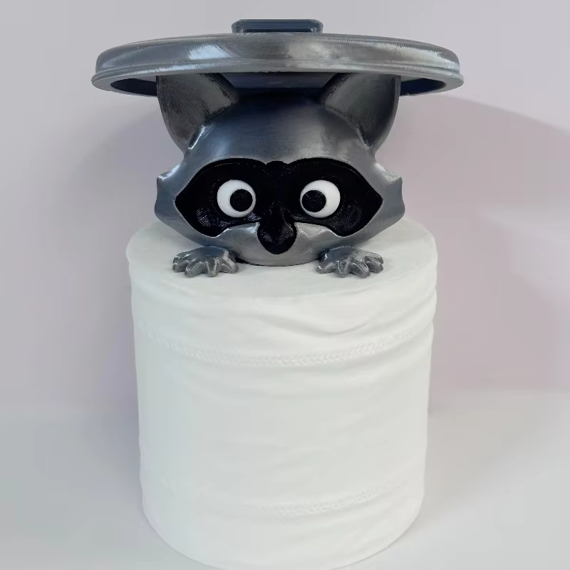 Home Bathroom Decor Ideas - Soporte de papel higiénico de mapache