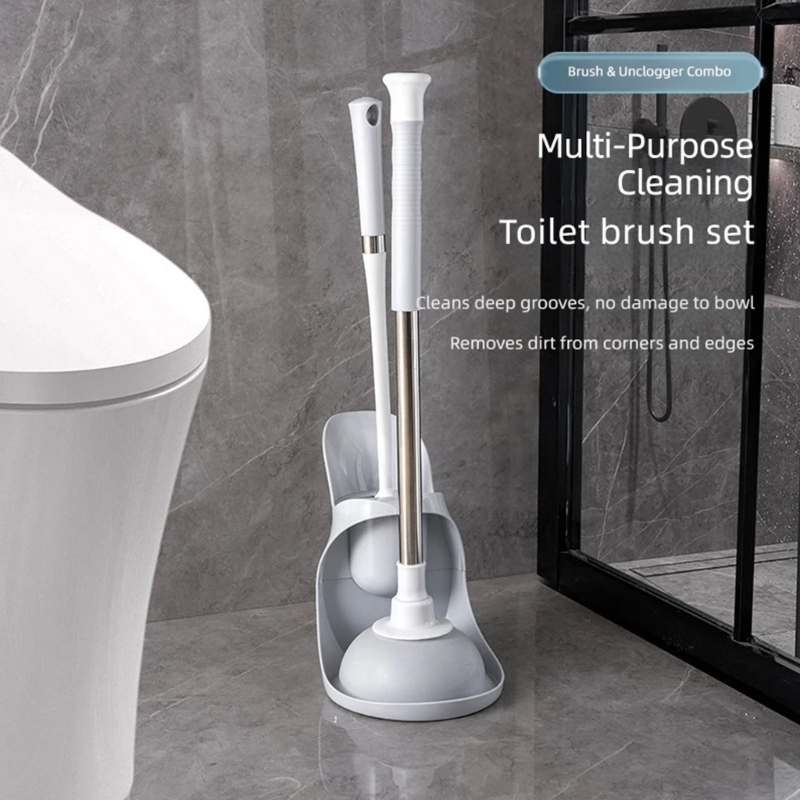 Plunger Toilet - Escobilla y émbolo para inodoro, limpieza