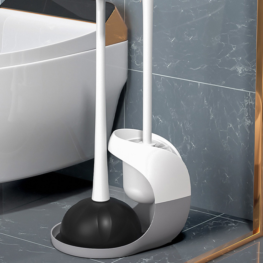 Plunger Toilet - 1 Juego de Cepillo y Desatascador