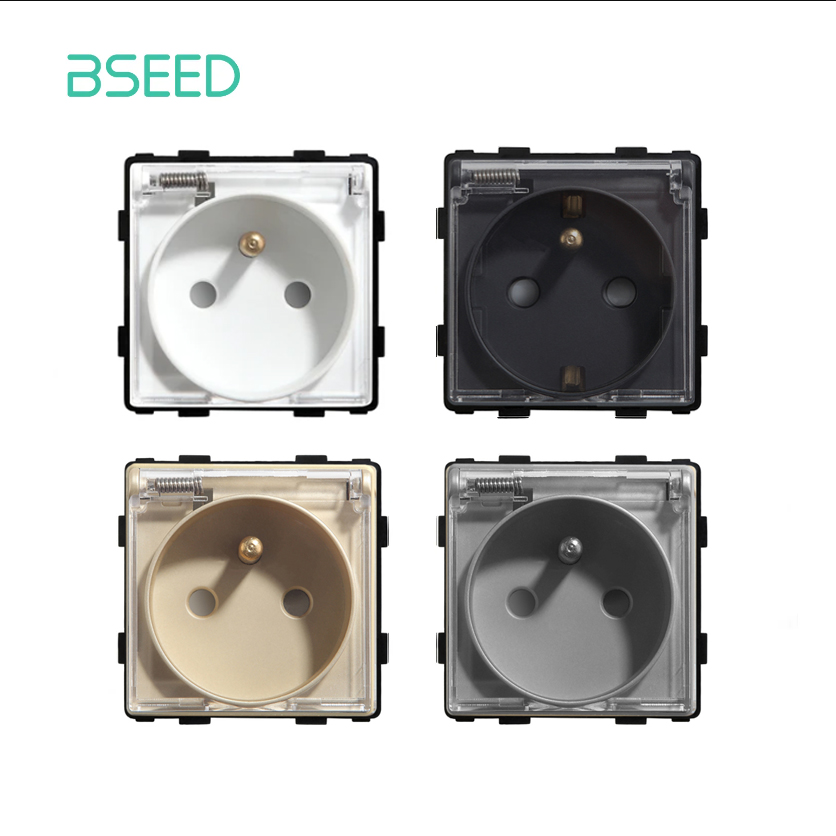 Home Outlet Bathroom - BSEED-enchufe de pared francés con cubierta