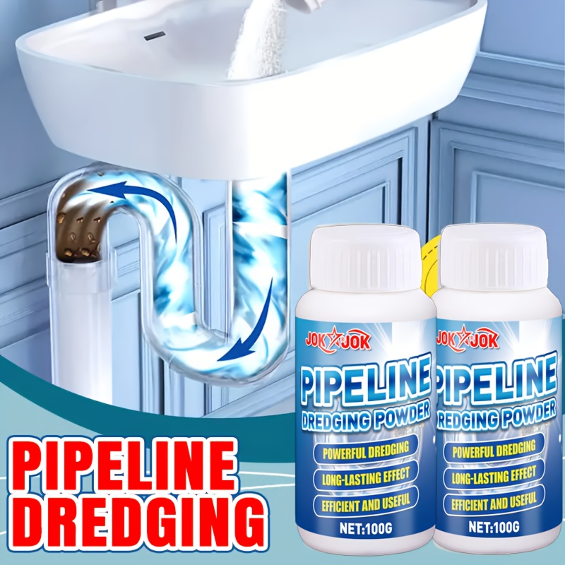 Home Bathroom Cleaner - Potente limpiador de drenaje en polvo,