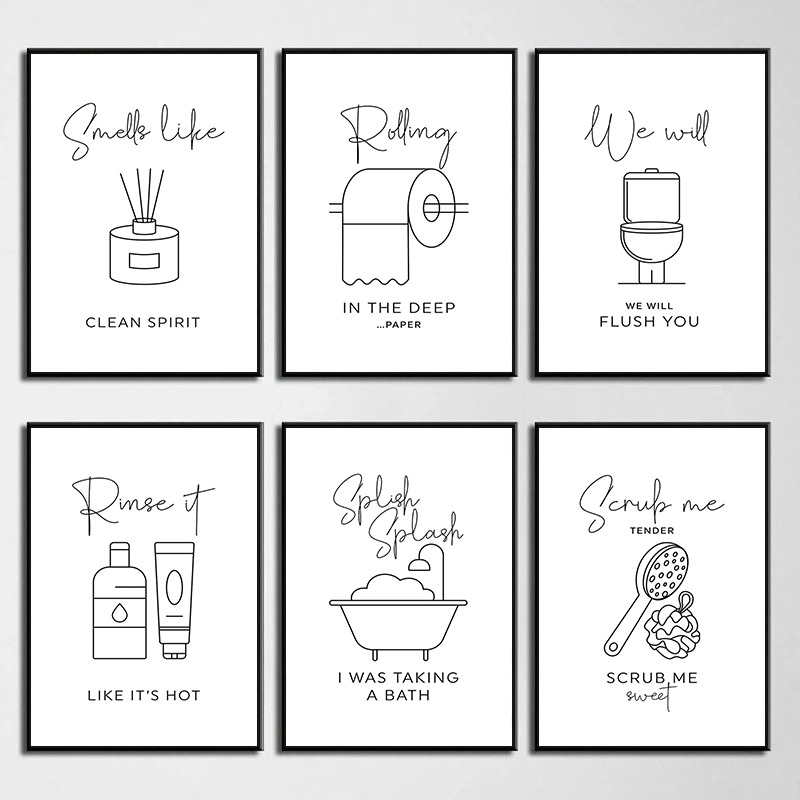 Home Bathroom Quotes - Pósteres y cuadros con citas divertidas