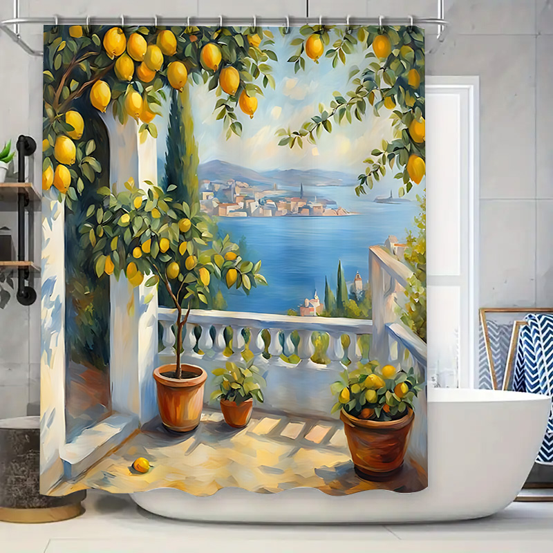 Home Bathroom Decor Ideas - Cortina de Ducha con Diseño de