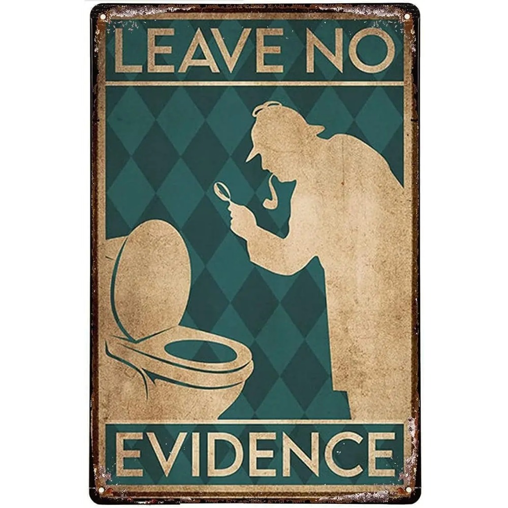 Home Bathroom Quotes - Letrero Metálico Vintage con Frases Divertidas,