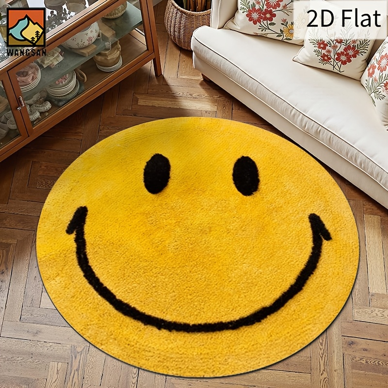 Home Bathroom Door Design - Alfombra Redonda de Franela 2D con
