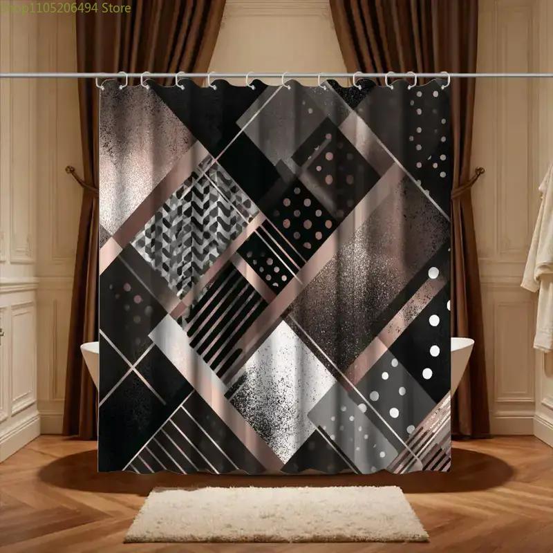 Home Bathroom Decor Ideas - Cortina de Ducha Moderna con Diseño