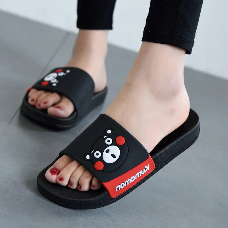 Home Bathroom Wear - Zapatos Kumamon con lazo de verano