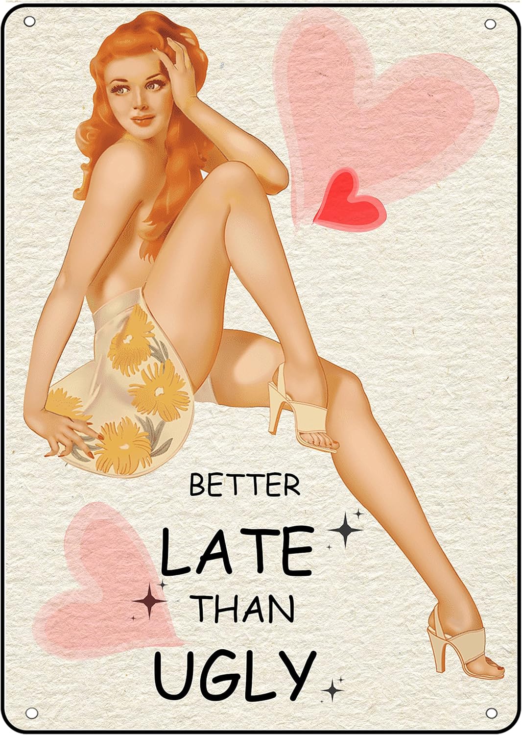 Home Bathroom Wall Decor - Letrero Metálico Decorativo para Baño con