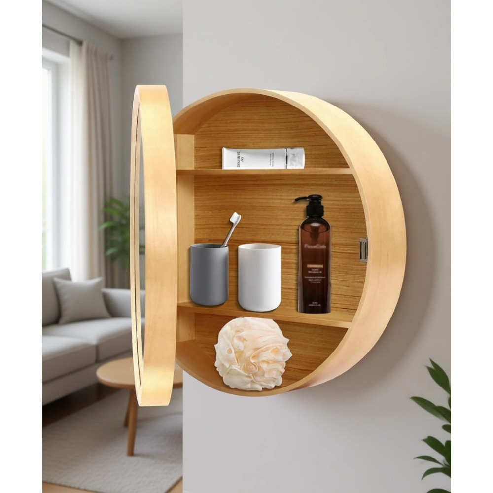 Bathroom Cabinet Mirror - Gabinete de Espejo de Madera para