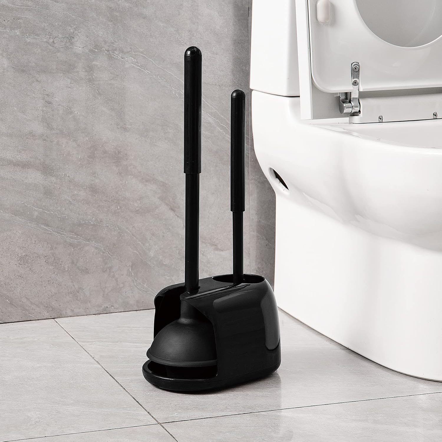 Plunger Toilet - Juego de escobilla y desatascador de