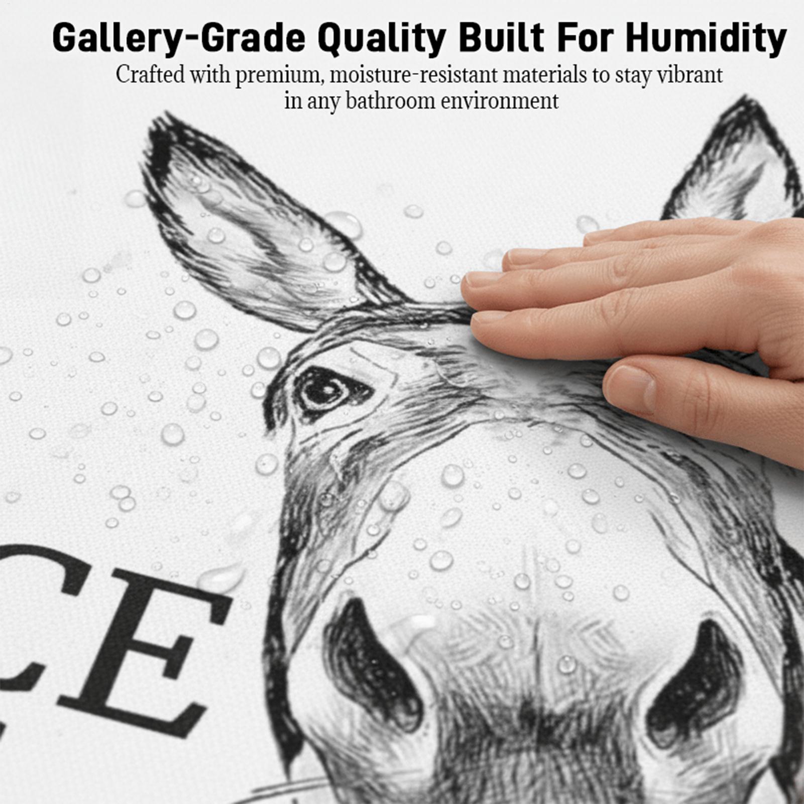 Home Bathroom Quotes - Póster de animales divertidos abstractos, pintura