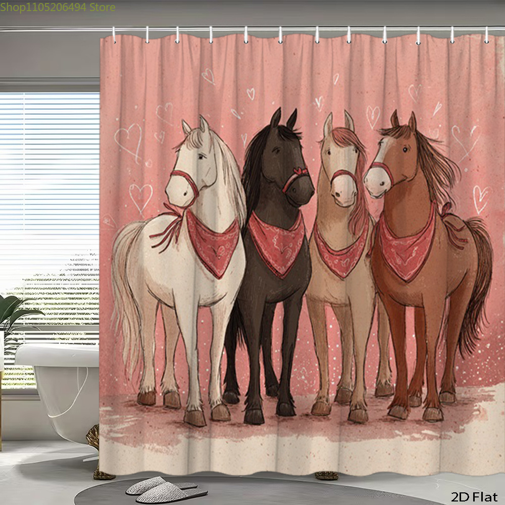 Home Bathroom Decor Ideas - Cortina de ducha con diseño de