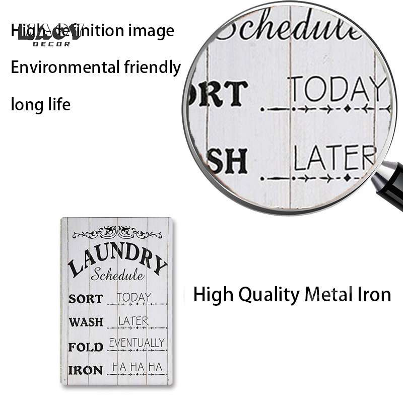 Letrero Metálico con Eslogan,  - Home Bathroom Wall Decor reseña y precio