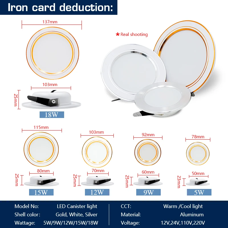 10 unids/lote Led Downlight AC - Home Of The Year Bathroom reseña y precio