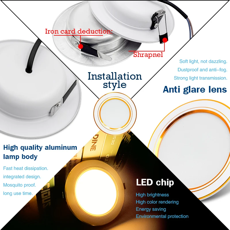 10 unids/lote Led Downlight AC - Home Of The Year Bathroom reseña y precio