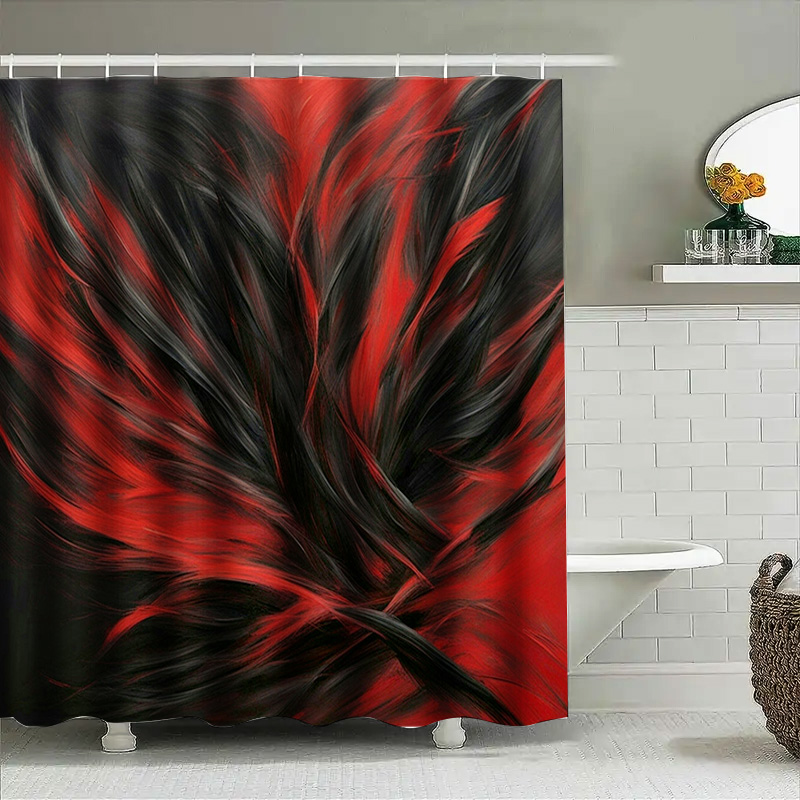 Cortina de ducha con estampado - Home Bathroom Decor Ideas reseña y precio