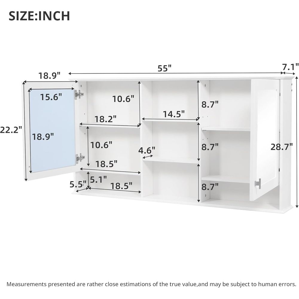 Gabinete de baño con espejo de - Bathroom Cabinet Mirror reseña y precio