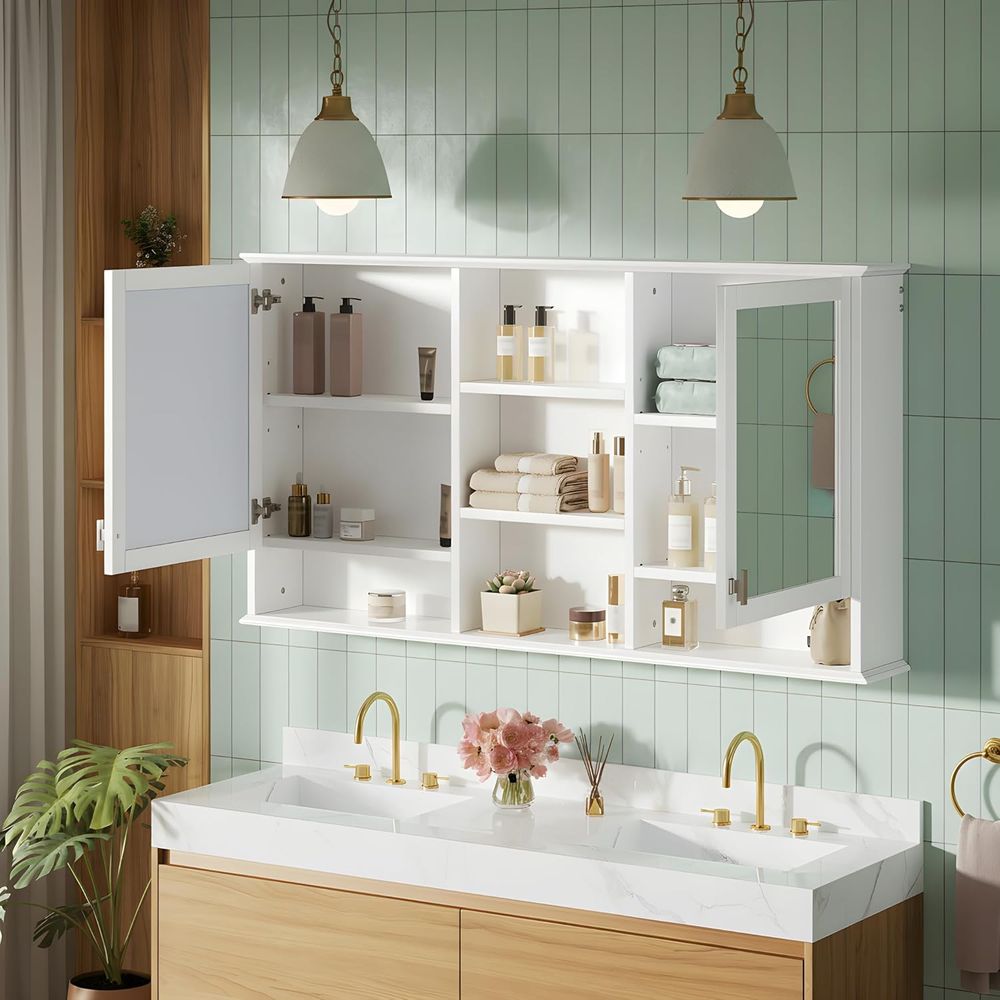 Gabinete de baño con espejo de - Bathroom Cabinet Mirror reseña y precio