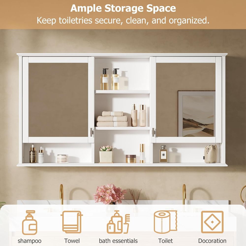 Gabinete de baño con espejo de - Bathroom Cabinet Mirror reseña y precio