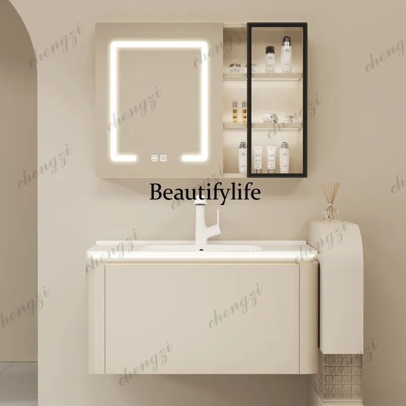 Mueble de baño A17 color gris  - Bathroom Cabinet Mirror reseña y precio