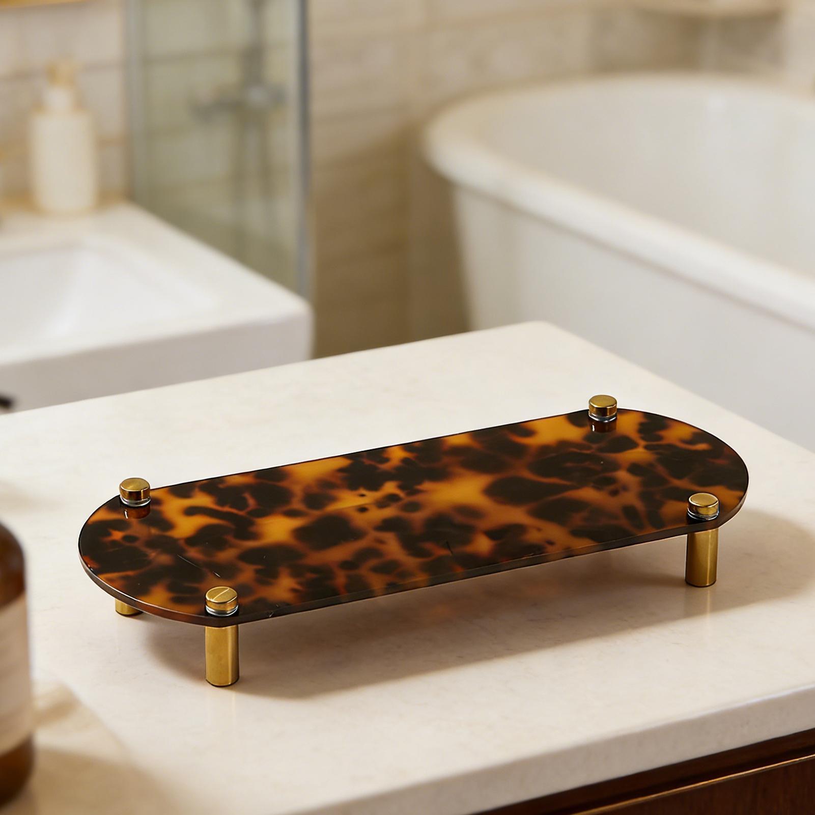 Bandeja de acrílico con diseño - Home Bathroom Decor reseña y precio