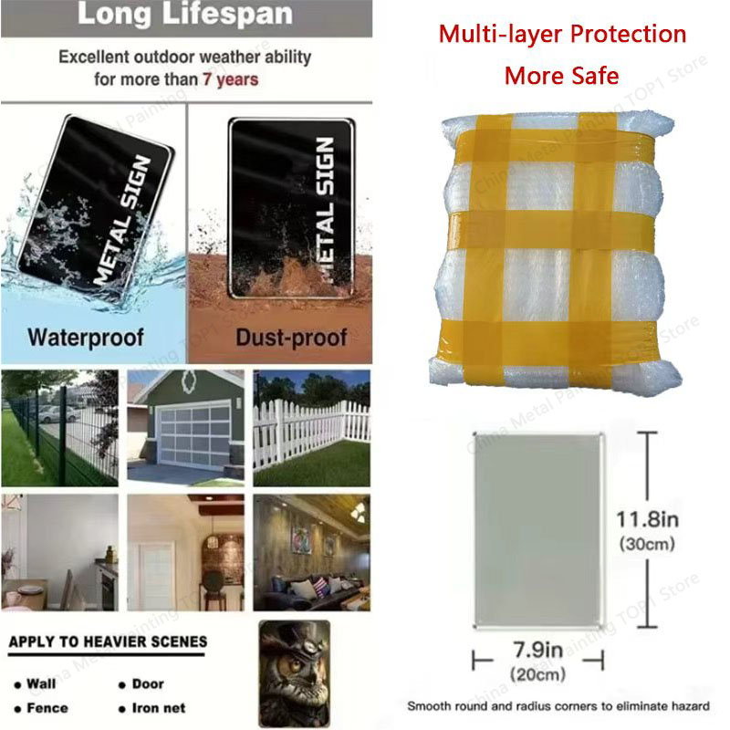 Póster de arte de pared metáli - Home Bathroom Wall Decor reseña y precio