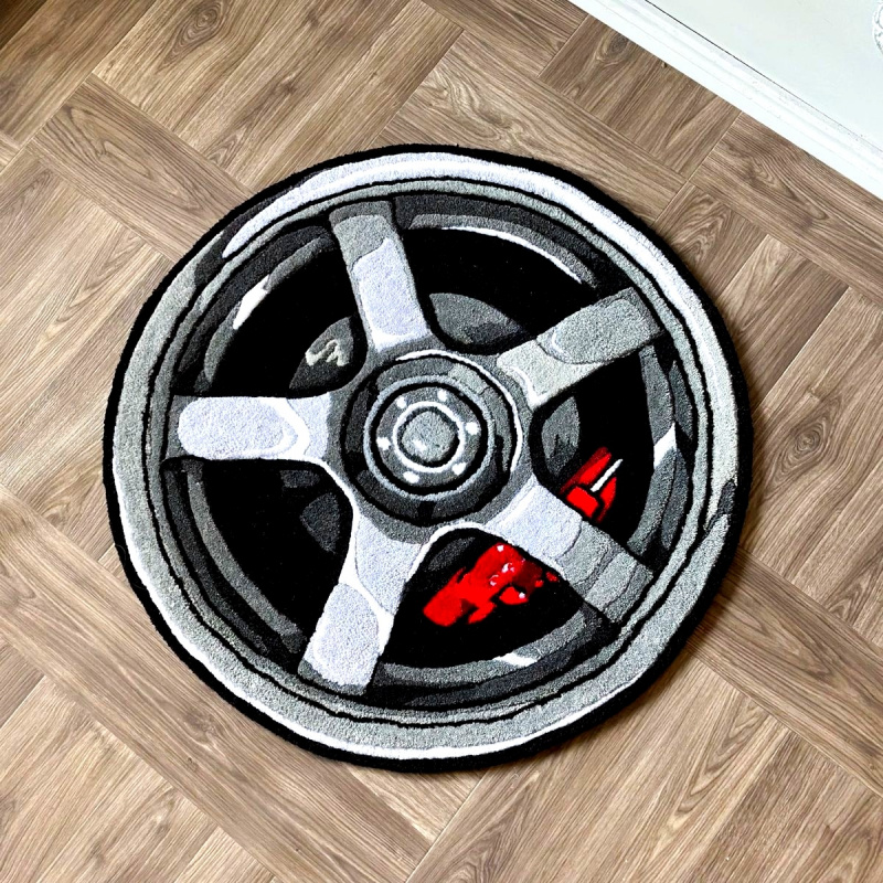 Alfombra Redonda con Diseño de - Home Bathroom Door Design reseña y precio