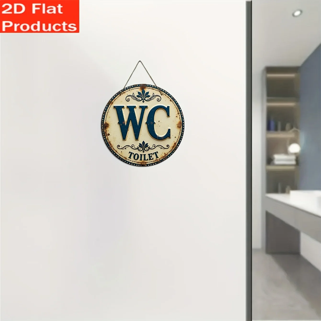 Letrero retro de madera para b - Home Of The Year Bathroom reseña y precio