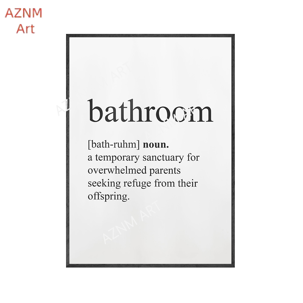 Póster Impreso con la Frase 'H - Home Bathroom Quotes reseña y precio