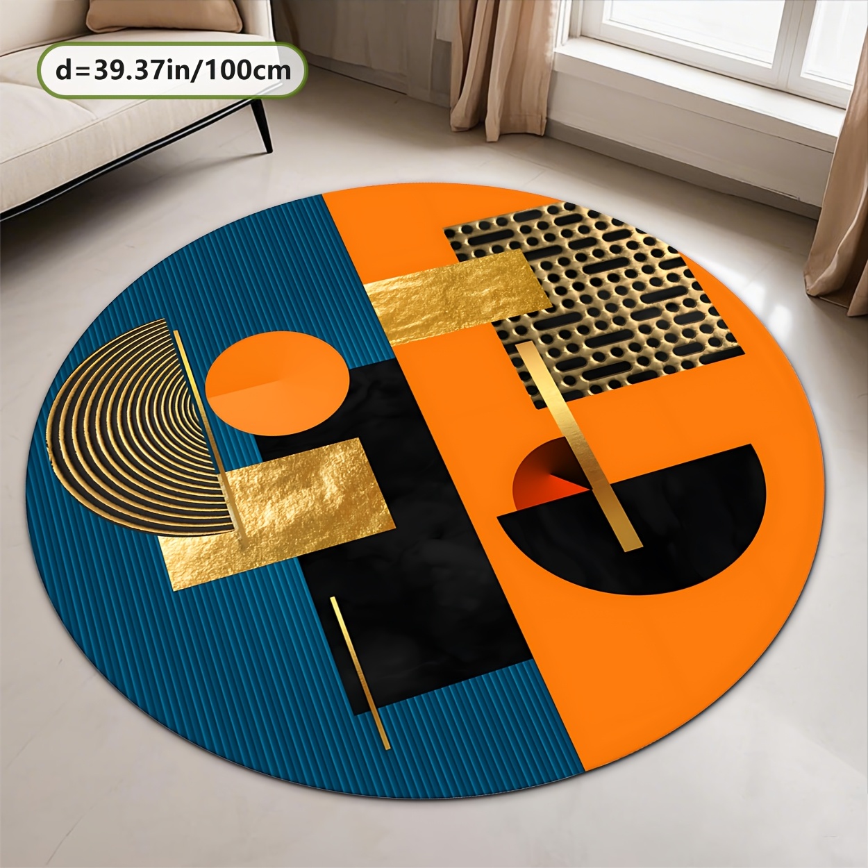 Alfombra Redonda de Lujo con D - Home Bathroom Door Design reseña y precio