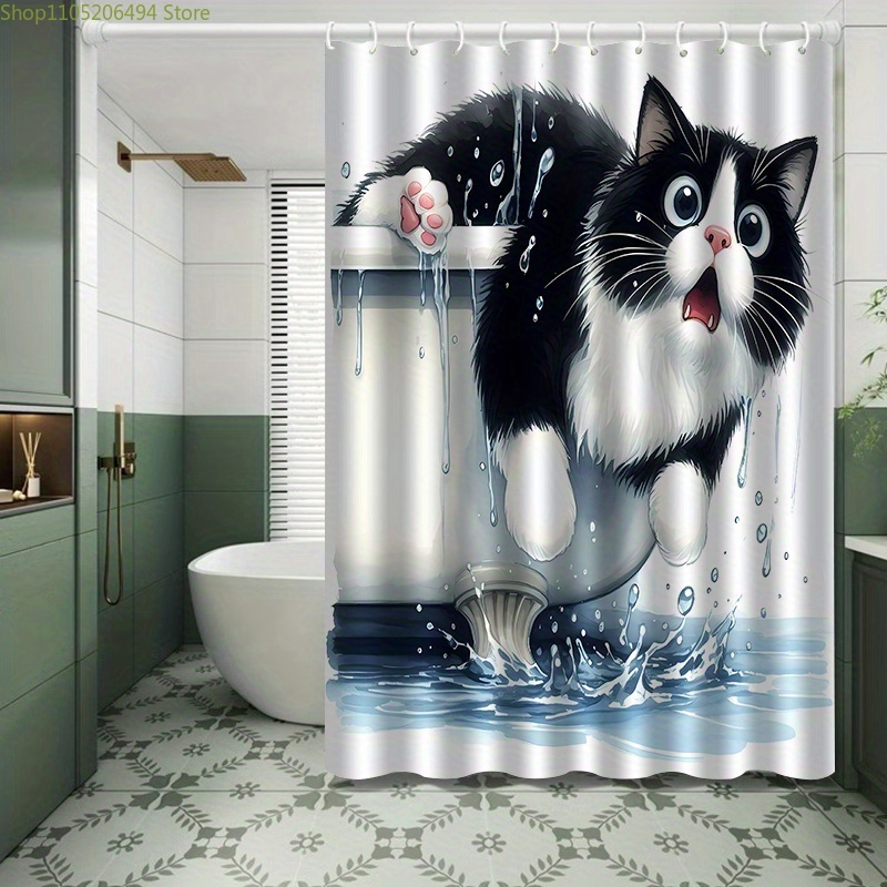 Divertida Cortina de Ducha con - Home Bathroom Decor Ideas reseña y precio