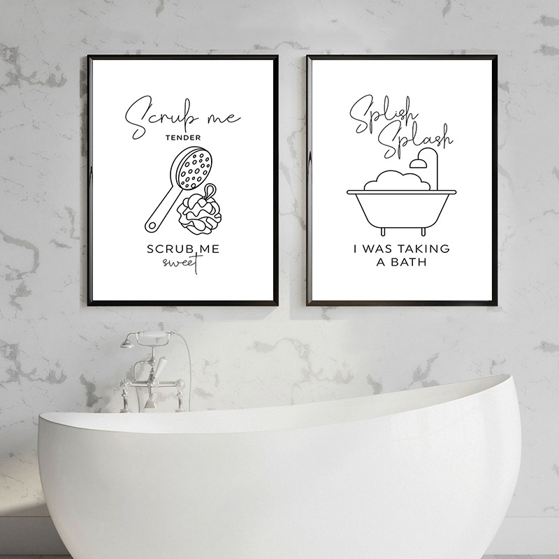 Pósteres y cuadros con citas d - Home Bathroom Quotes reseña y precio