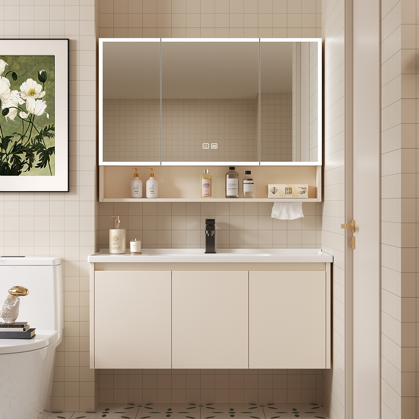 Gabinete de espejo inteligente - Bathroom Cabinet Mirror reseña y precio