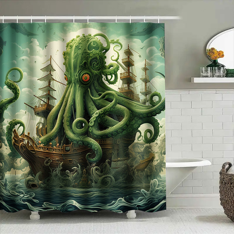 Cortina de ducha de barco de p - Home Bathroom Decor Ideas reseña y precio