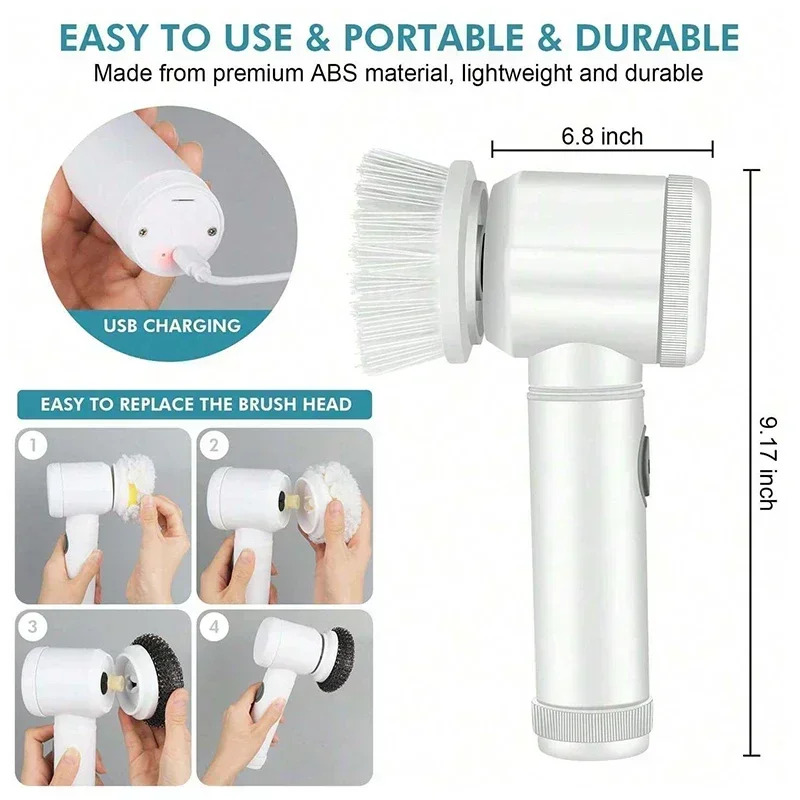 Depurador rotativo eléctrico i - Home Bathroom Cleaner reseña y precio