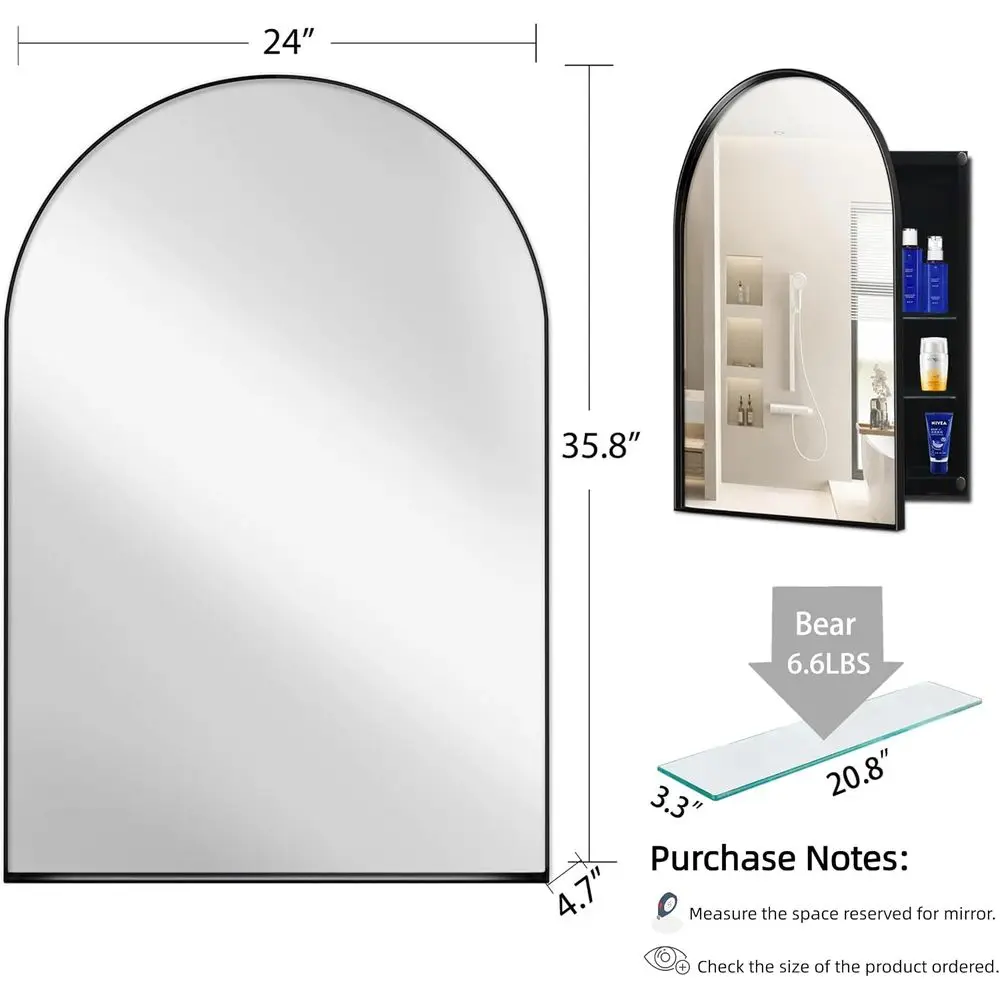 Gabinete de Medicamentos Arque - Bathroom Cabinet Mirror reseña y precio