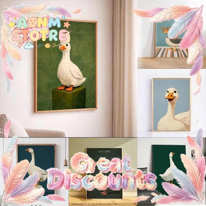 Póster de Pato/Ganso, Arte Div - Home Bathroom Decor Ideas reseña y precio