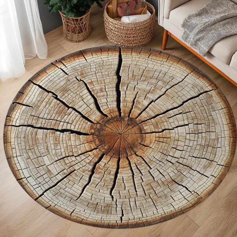 Alfombra Redonda con Patrón de - Home Bathroom Door Design reseña y precio