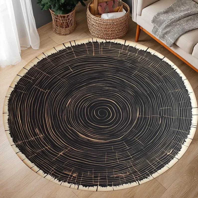Alfombra Redonda con Patrón de - Home Bathroom Door Design reseña y precio