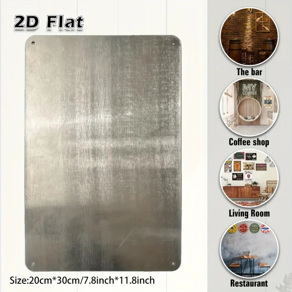 Arte de Pared Metálico 2D para - Home Bathroom Wall Decor reseña y precio