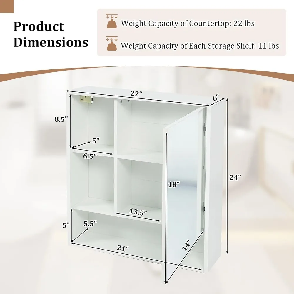 Gabinete de Baño con Espejo, M - Bathroom Cabinet Mirror reseña y precio
