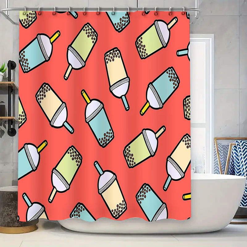Cortina de Ducha Única con Dis - Home Bathroom Decor Ideas reseña y precio