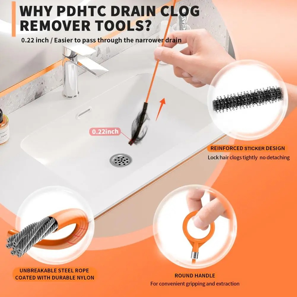 Gancho de limpieza de tuberías - Home Bathroom Cleaner reseña y precio