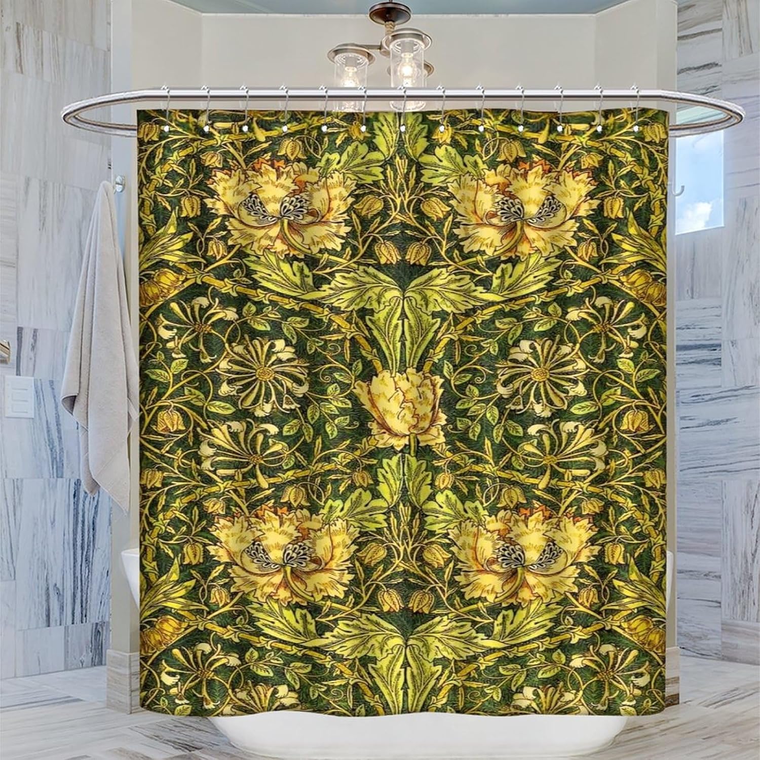 Cortina de Ducha Impermeable c - Home Bathroom Decor Ideas reseña y precio