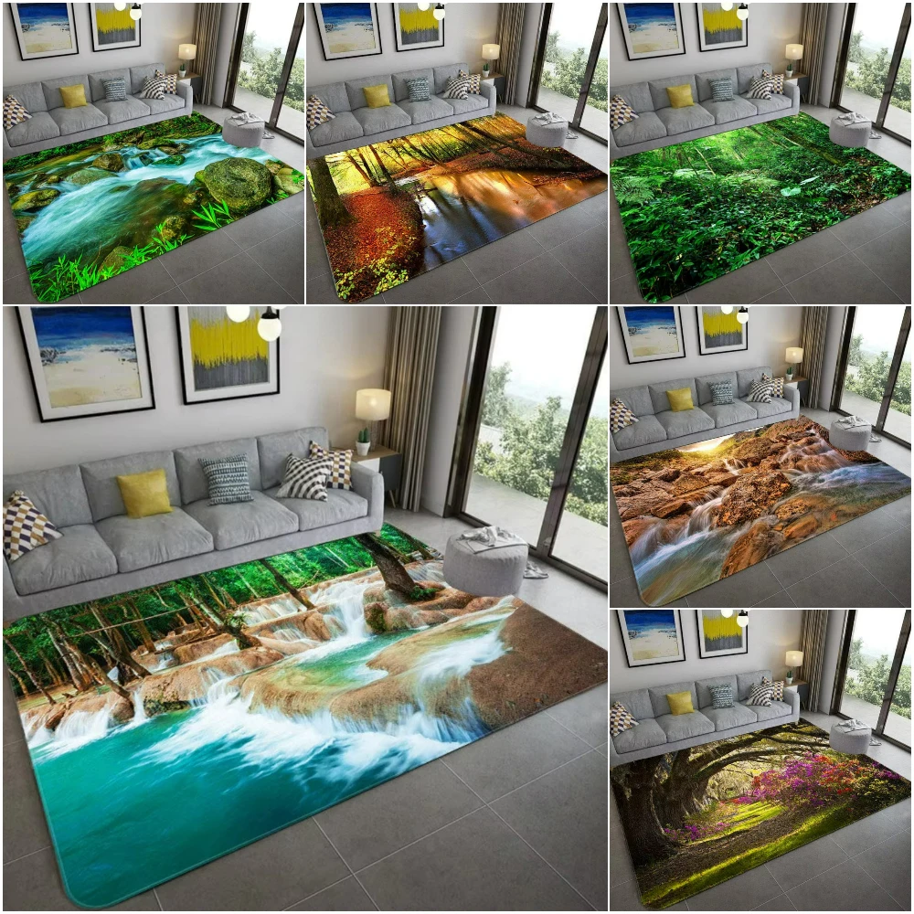 Alfombra con paisaje 3D inspir - Home Bathroom Decor Ideas reseña y precio