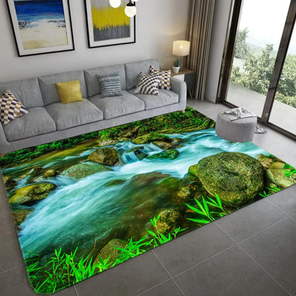 Alfombra con paisaje 3D inspir - Home Bathroom Decor Ideas reseña y precio