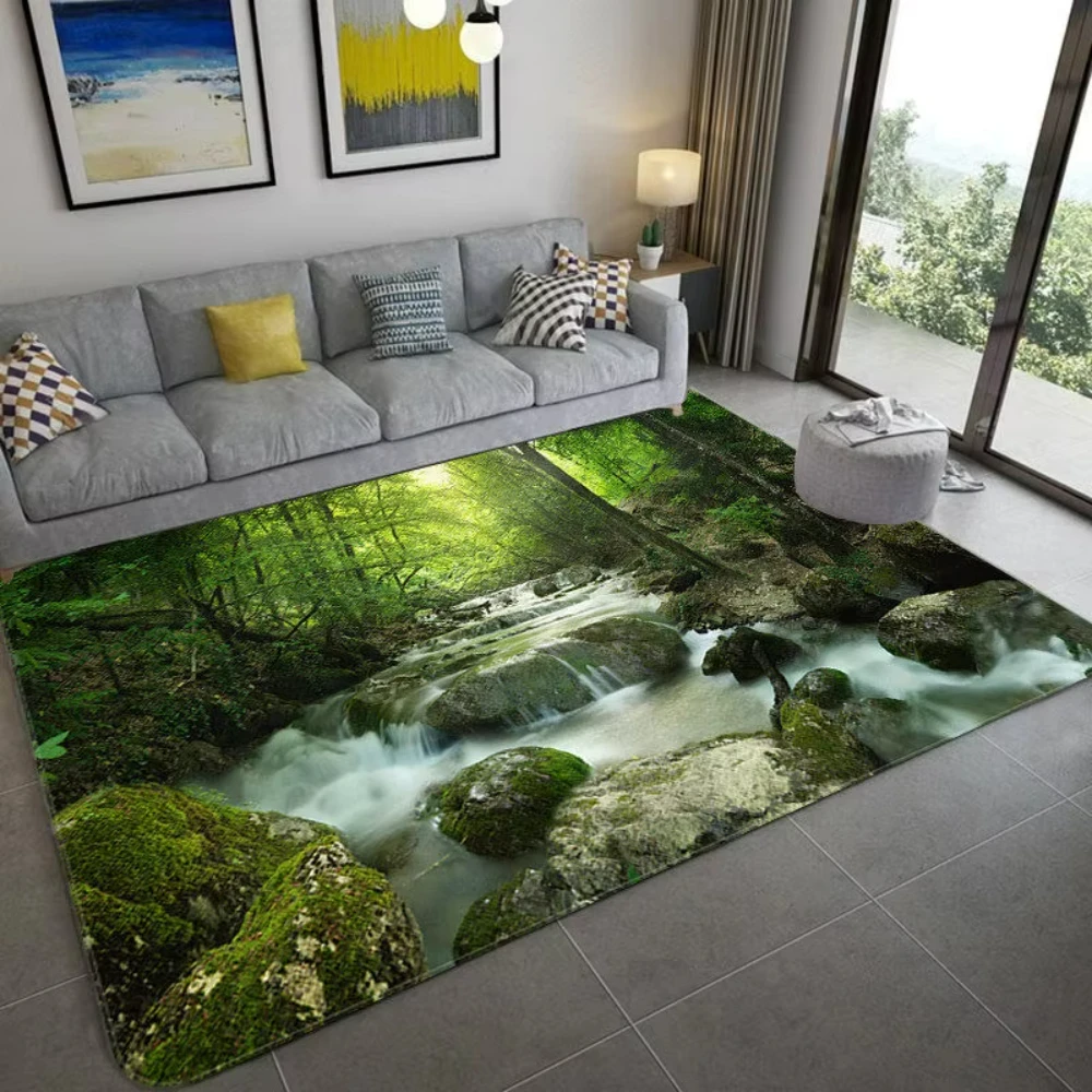 Alfombra con paisaje 3D inspir - Home Bathroom Decor Ideas reseña y precio