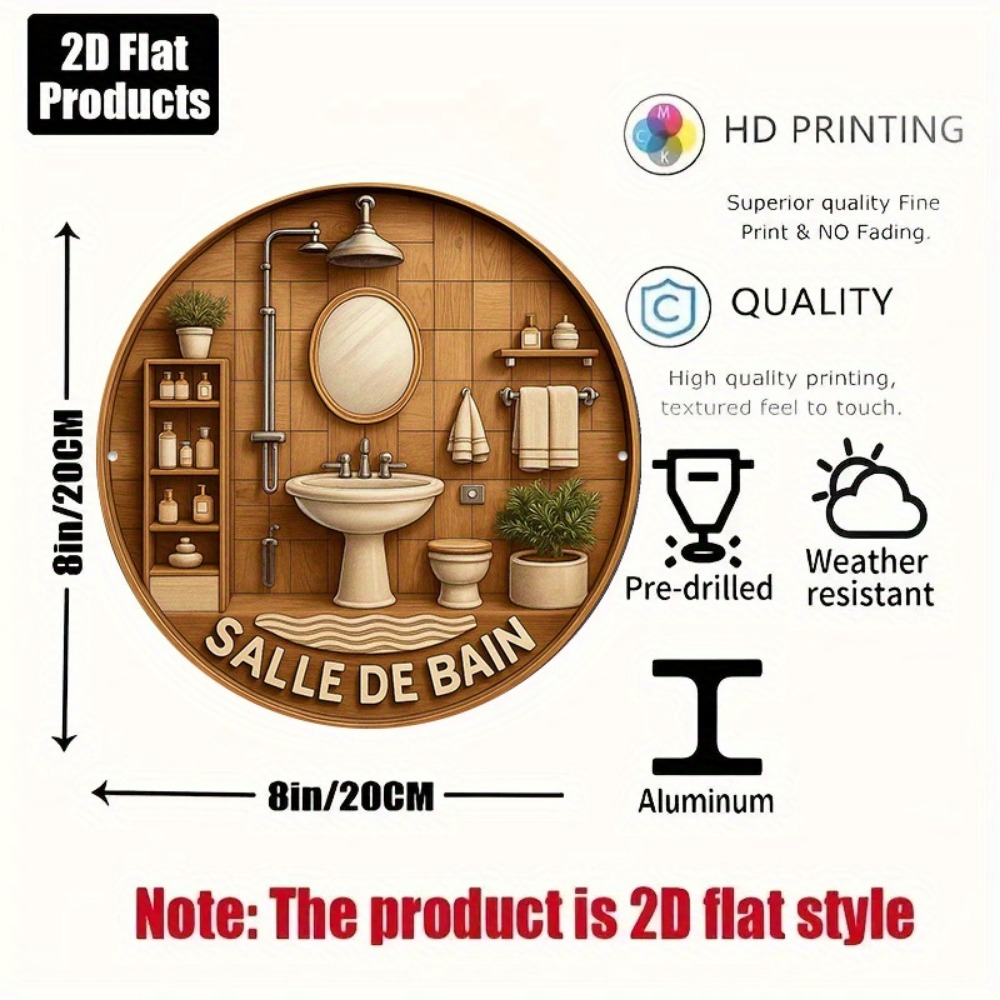 CIFBUY Decoración de pared red - Home Bathroom Wall Decor reseña y precio